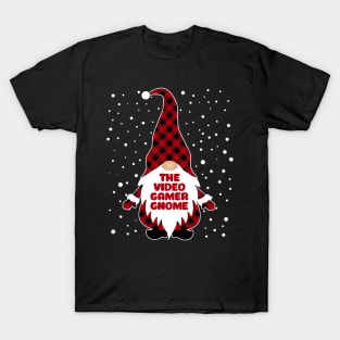 The Video Gamer Gnome Matching Family Christmas Pajama T-Shirt